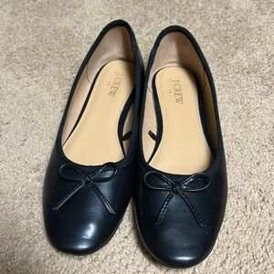 J Crew Black Ballet Flats Size 8